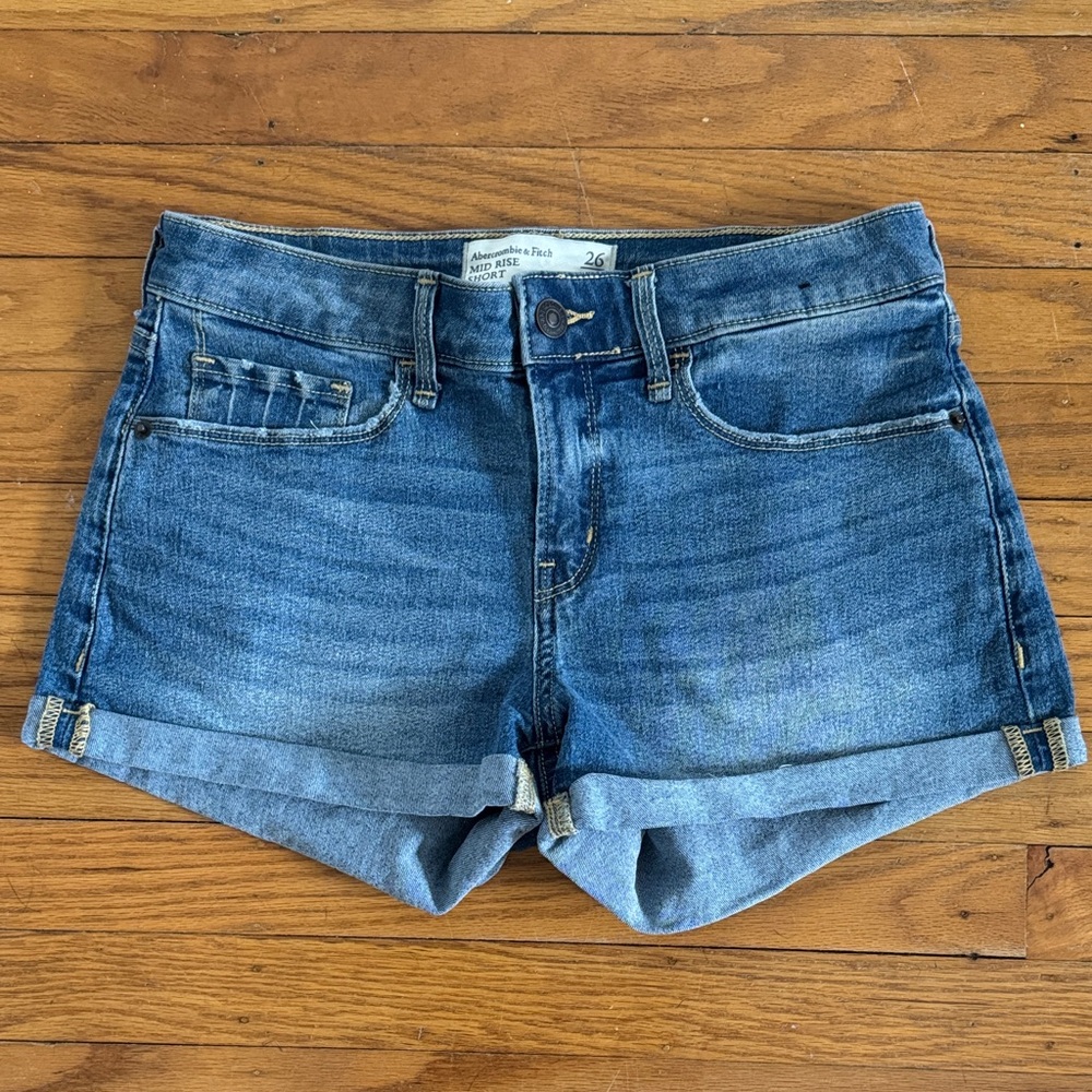 Abercrombie & Fitch Blue Denim Jean Shorts